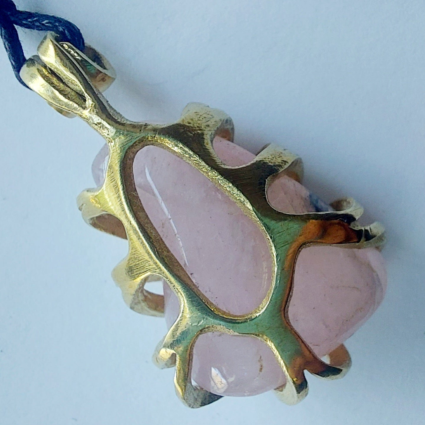 Morganite - VERVAIN - Ciondolo Piccolo in Ottone