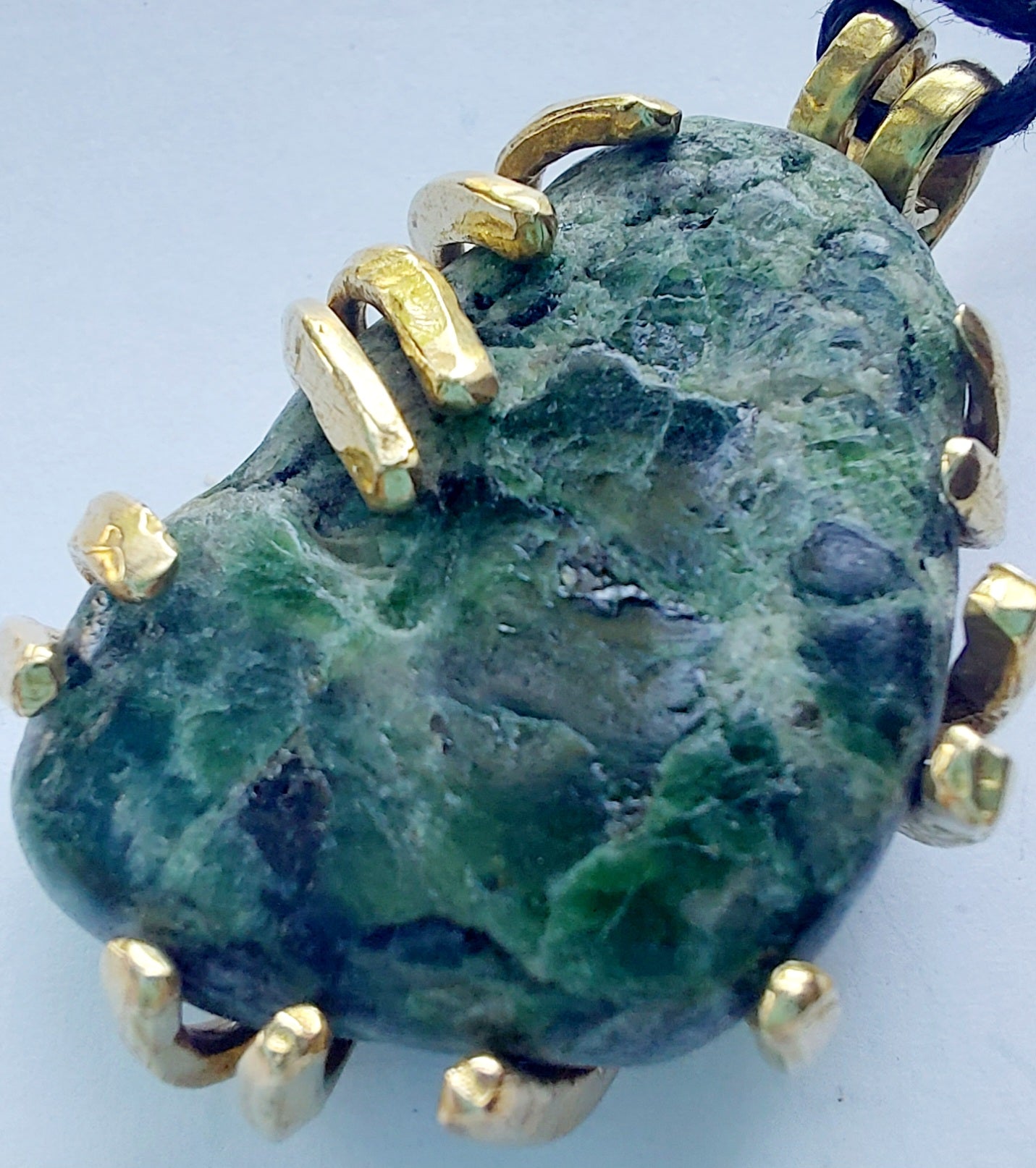 Peridoto Olivina - WALNUT - Ciondolo Piccolo in Ottone