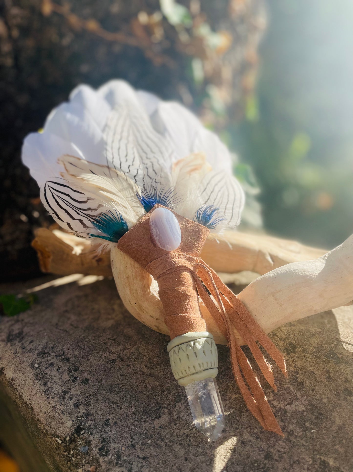 Angel Prayer Fan - Artigianato Sciamanico