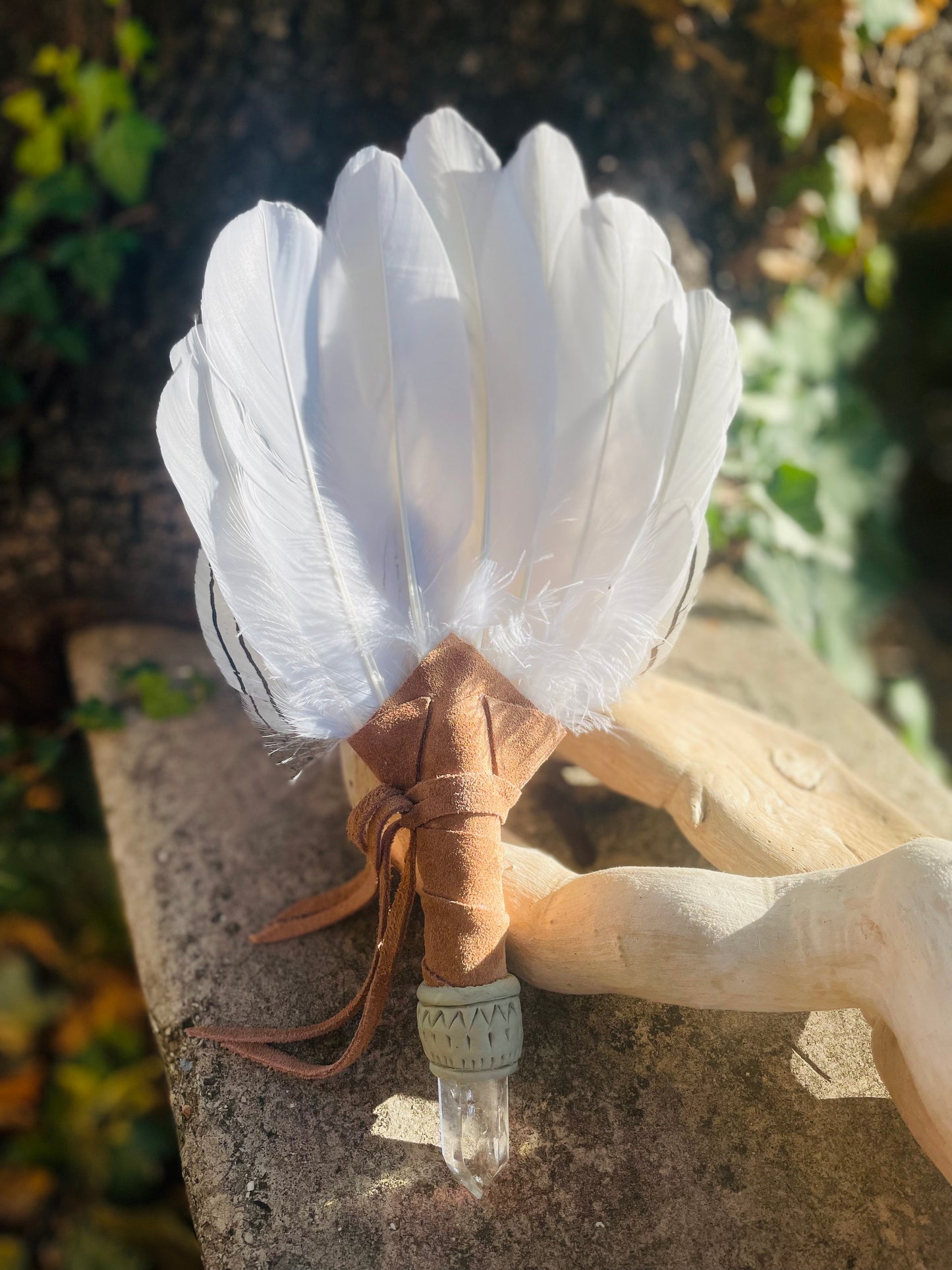 Angel Prayer Fan - Artigianato Sciamanico