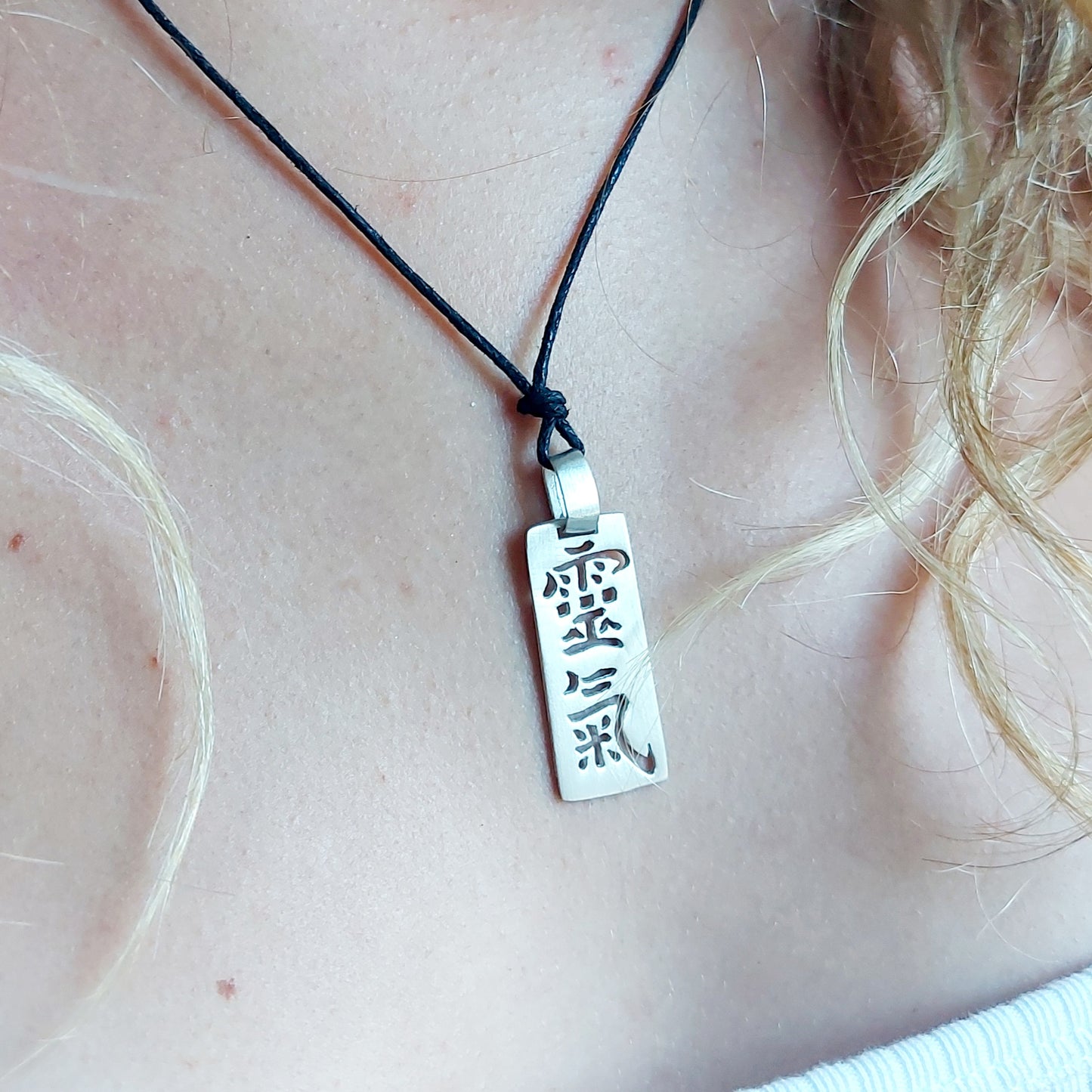 Ideogramma Reiki Shodo Antico Ciondolo in Argento 925