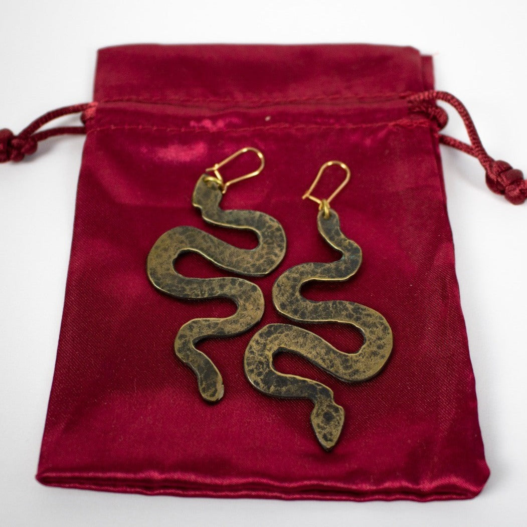 Orecchini Serpente in Ottone