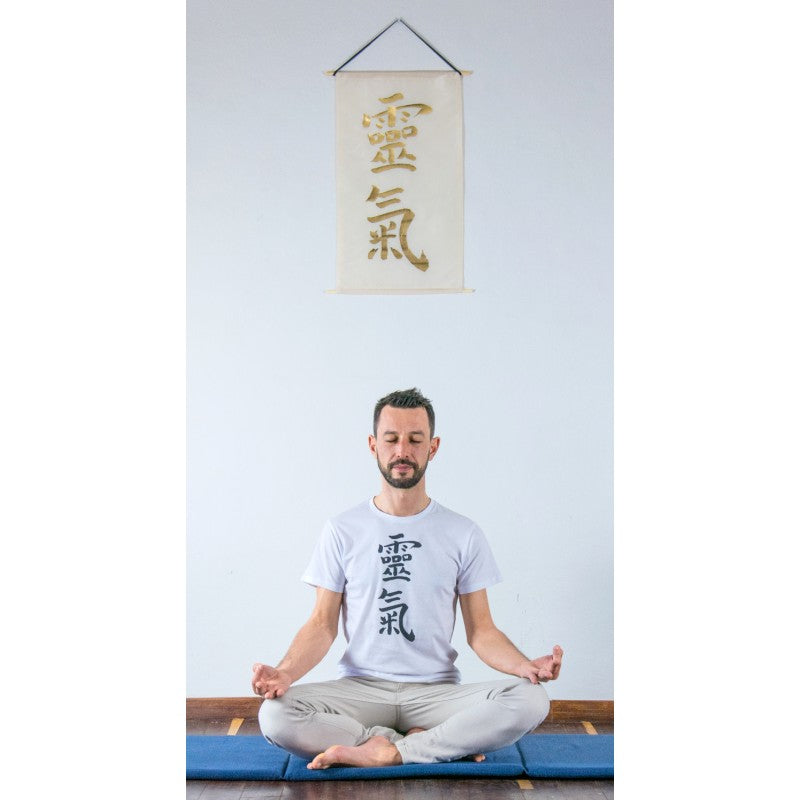 Arazzo in Misto Seta con Ideogramma Reiki