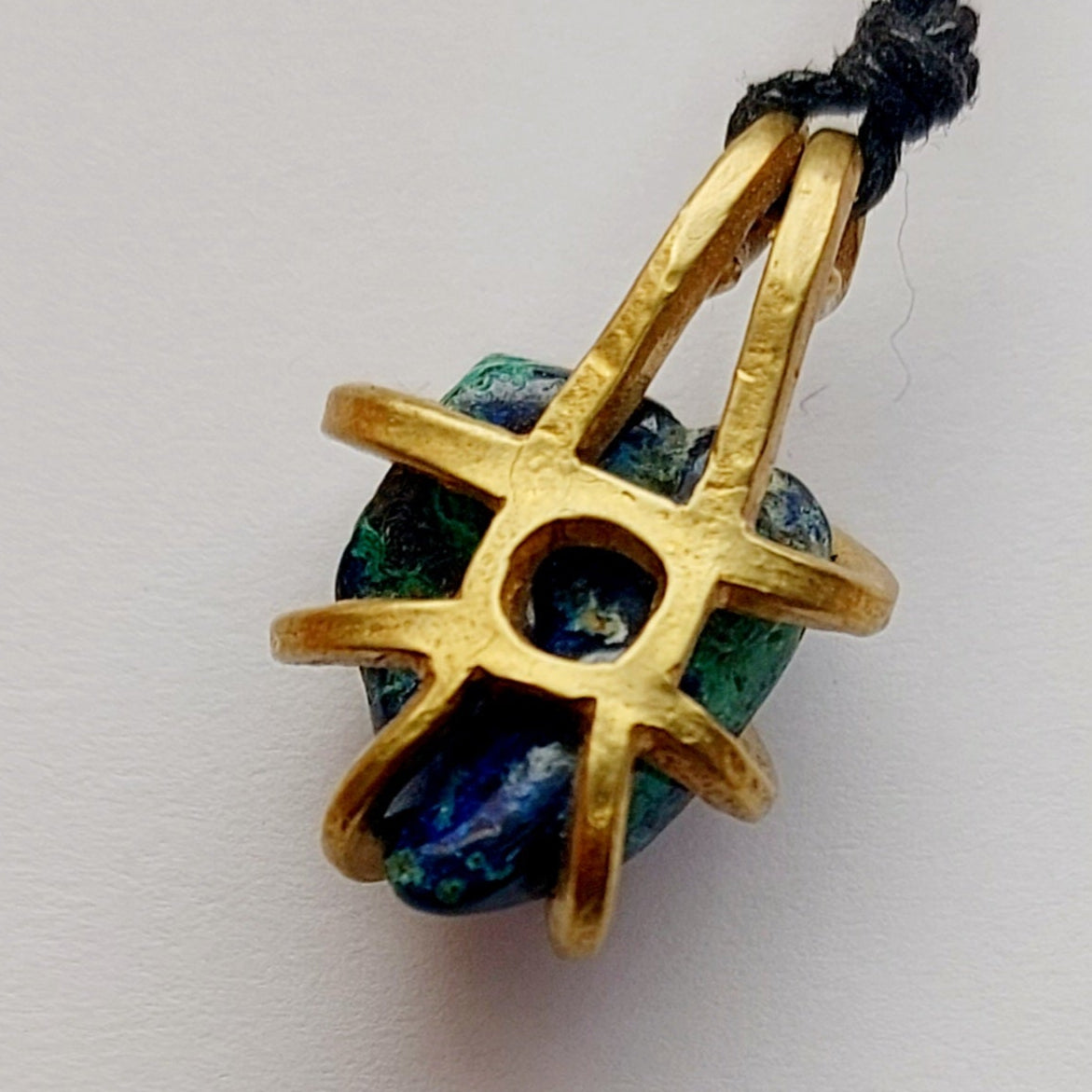 Azzurrite - CERATO - Ciondolo Piccolo in Ottone