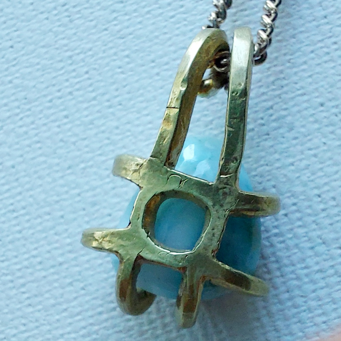 Larimar - ASPEN - Ciondolo Piccolo in Ottone