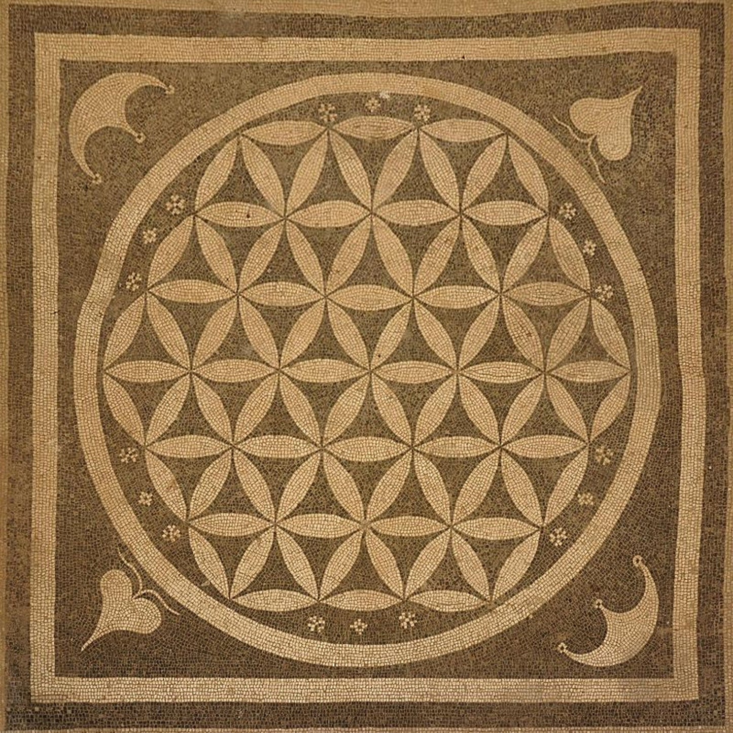 Il Fiore della Vita Geometria Sacra Ciondolo in Ottone