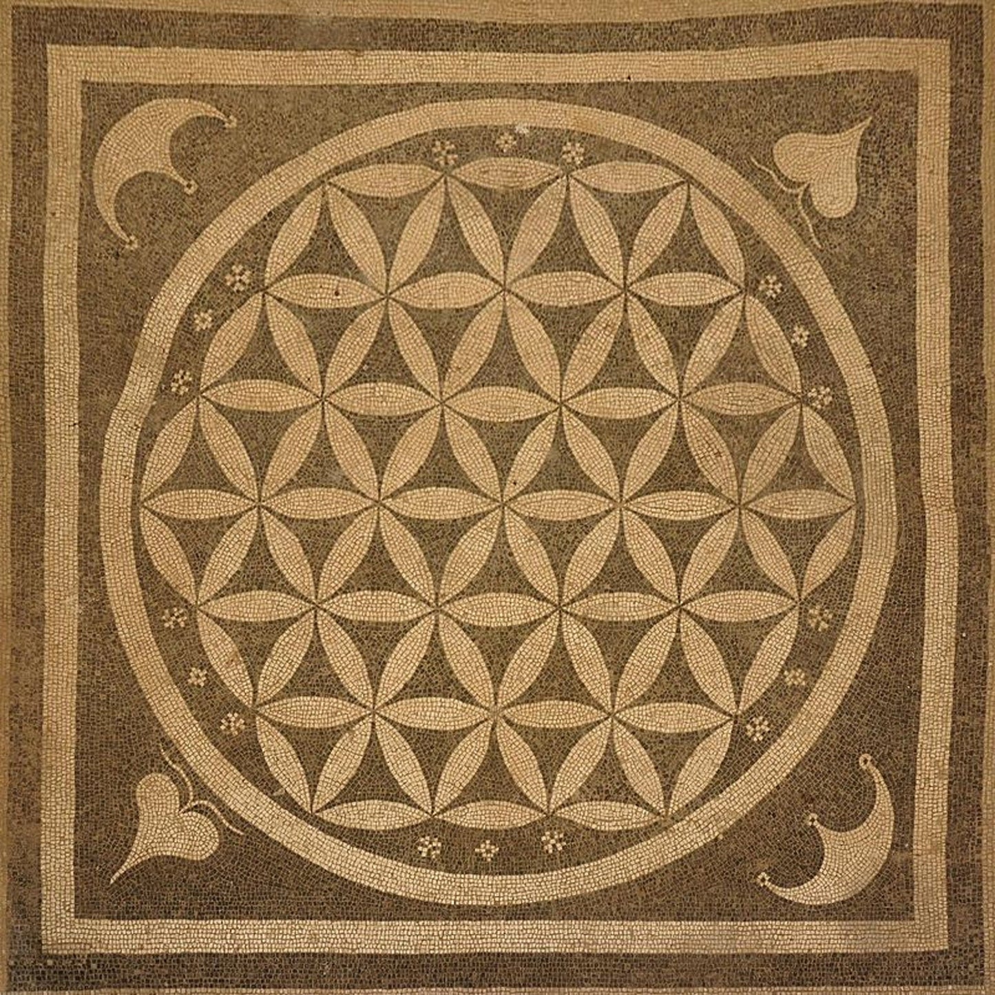 Il Fiore della Vita Geometria Sacra Ciondolo in Ottone