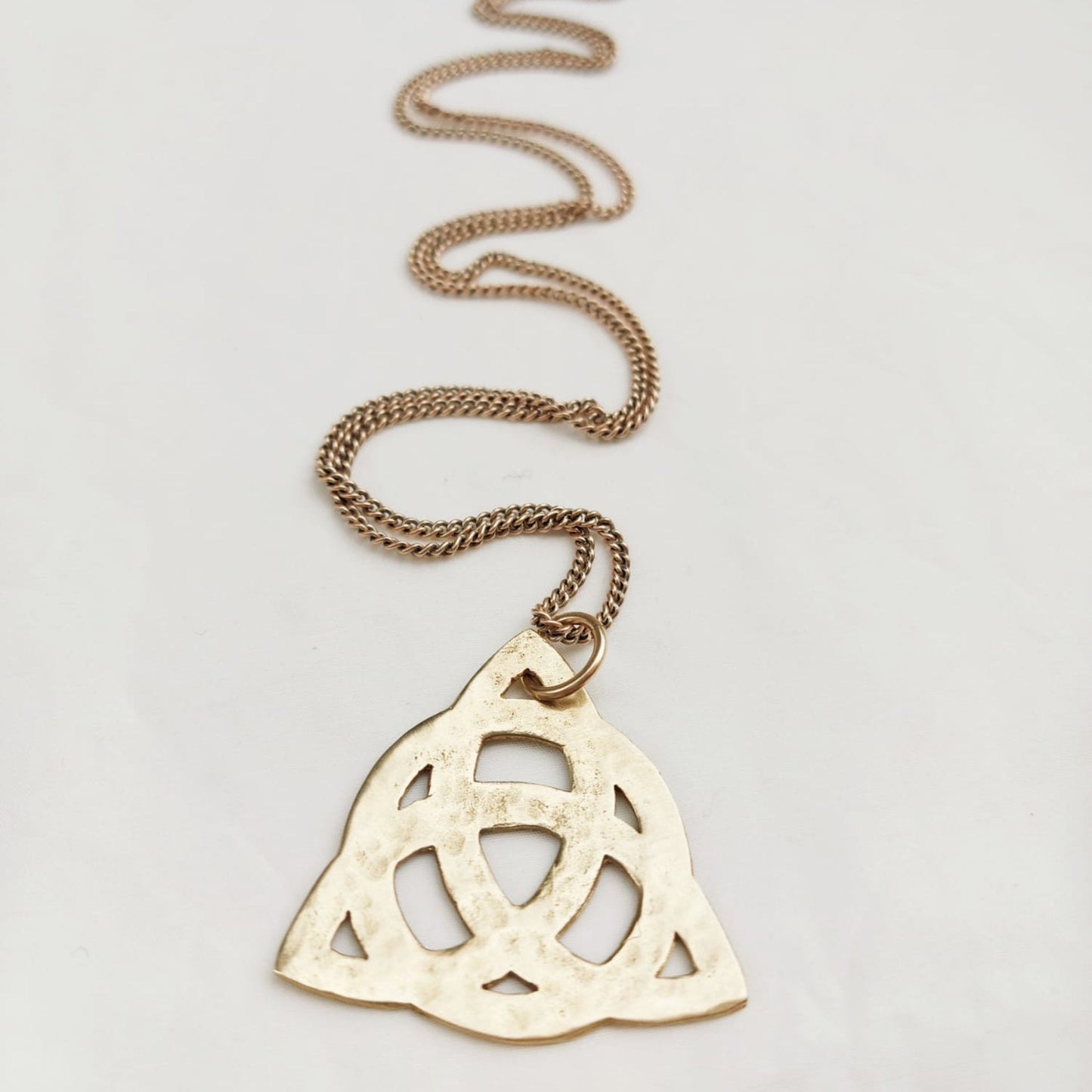 Nodo Celtico Triquetra Ciondolo in Ottone