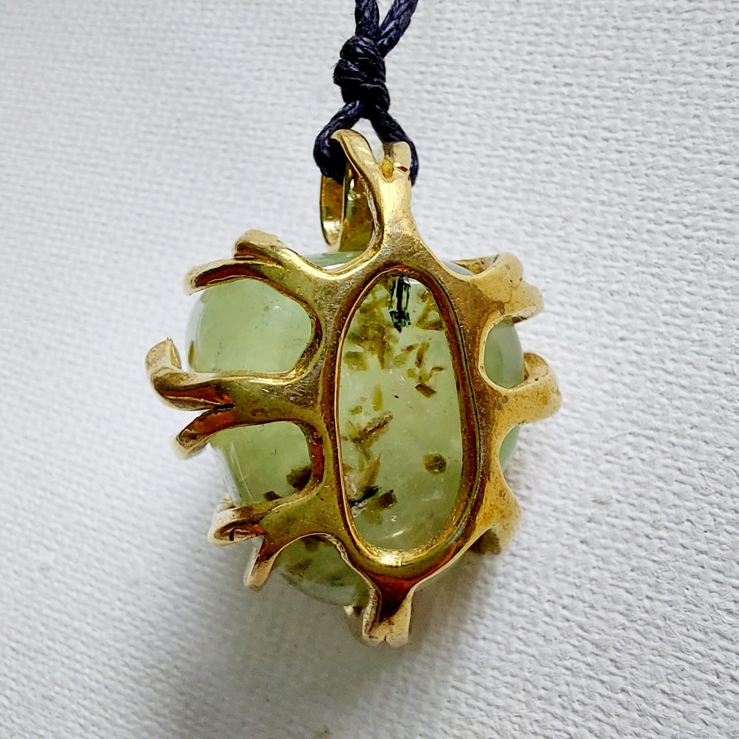 Prehnite - CENTAURY - Ciondolo Piccolo in Ottone