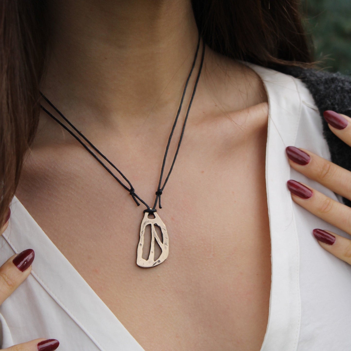 Runa Thurisaz Futhark Germanico Ciondolo in Bronzo