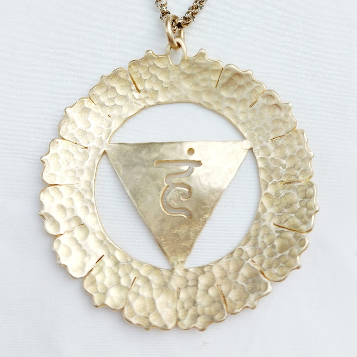 Vishuddha Quinto Chakra Ciondolo in Ottone