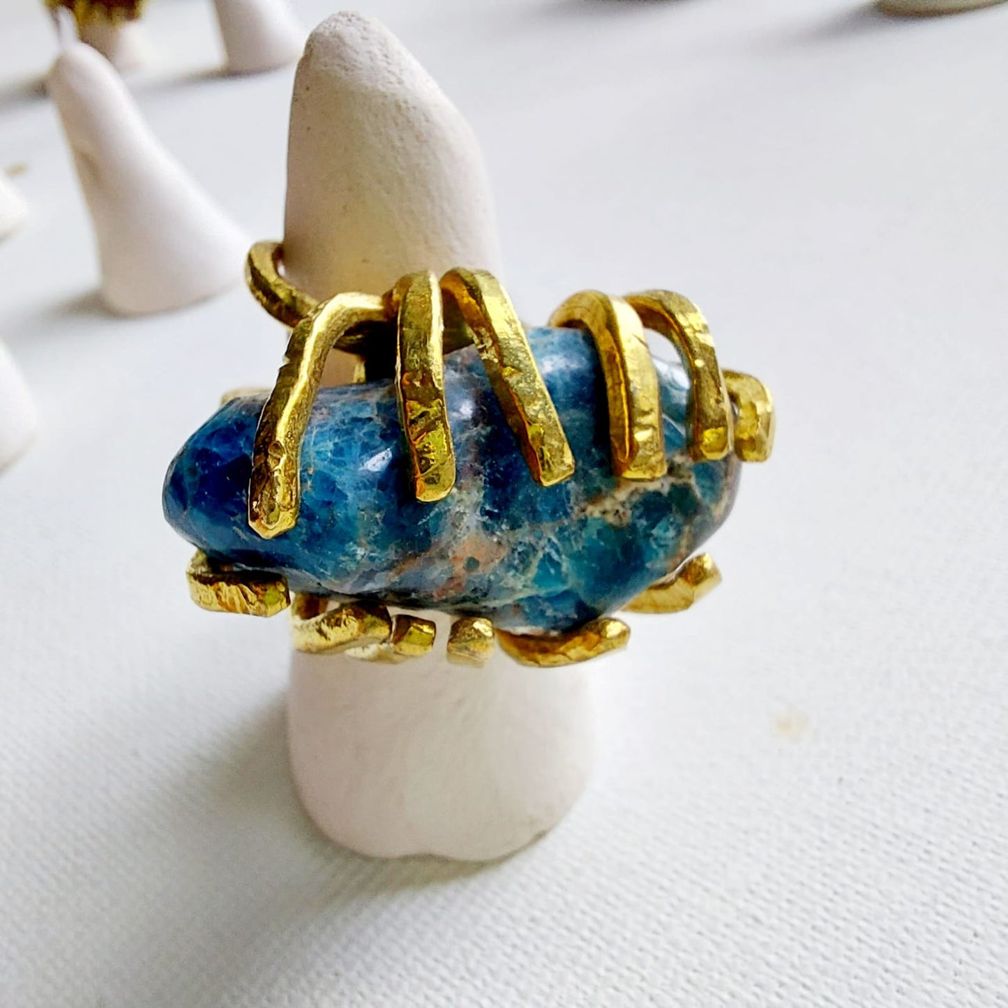 Apatite Anello delle Valkyrie in Ottone
