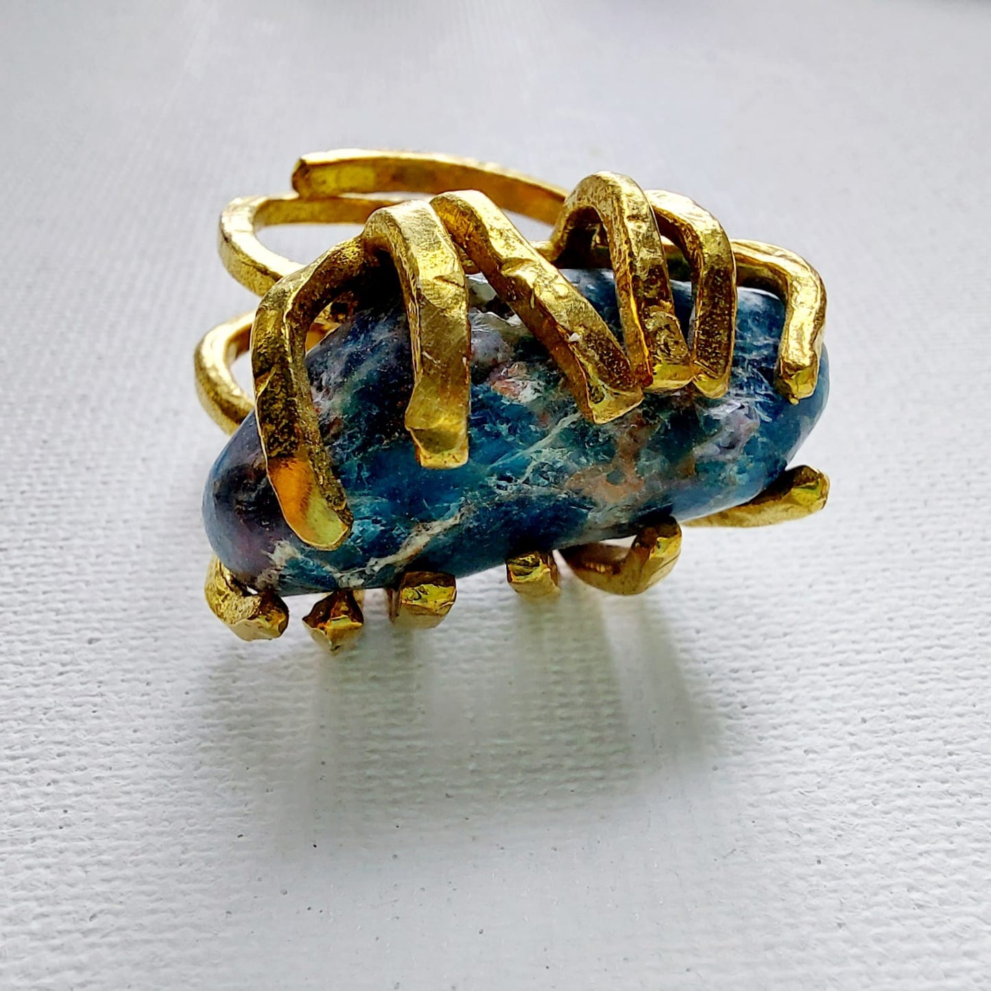 Apatite Anello delle Valkyrie in Ottone