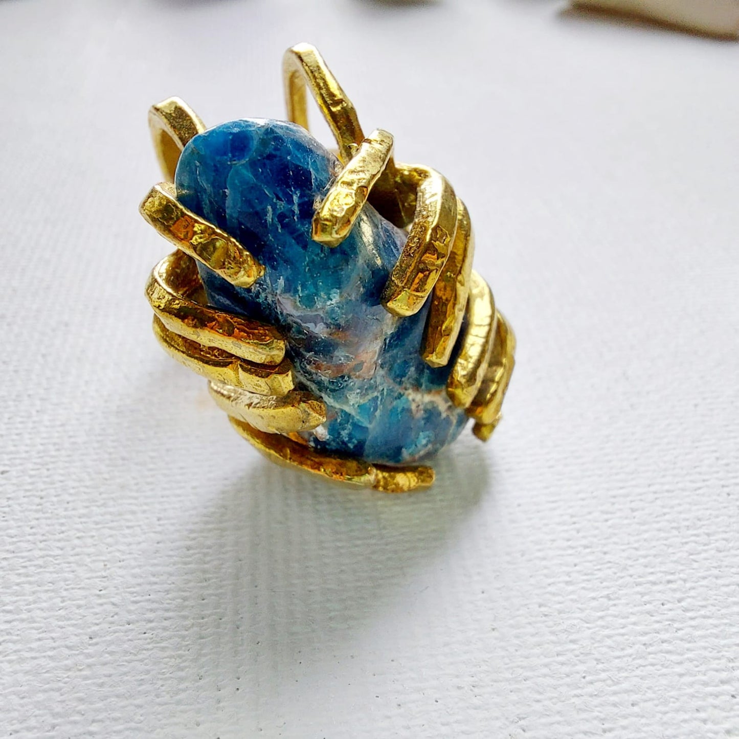 Apatite Anello delle Valkyrie in Ottone