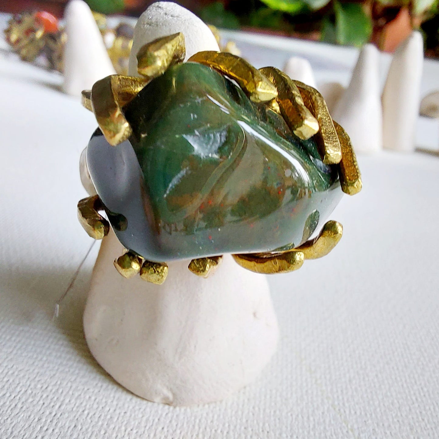 Eliotropio Anello delle Valkyrie in Ottone