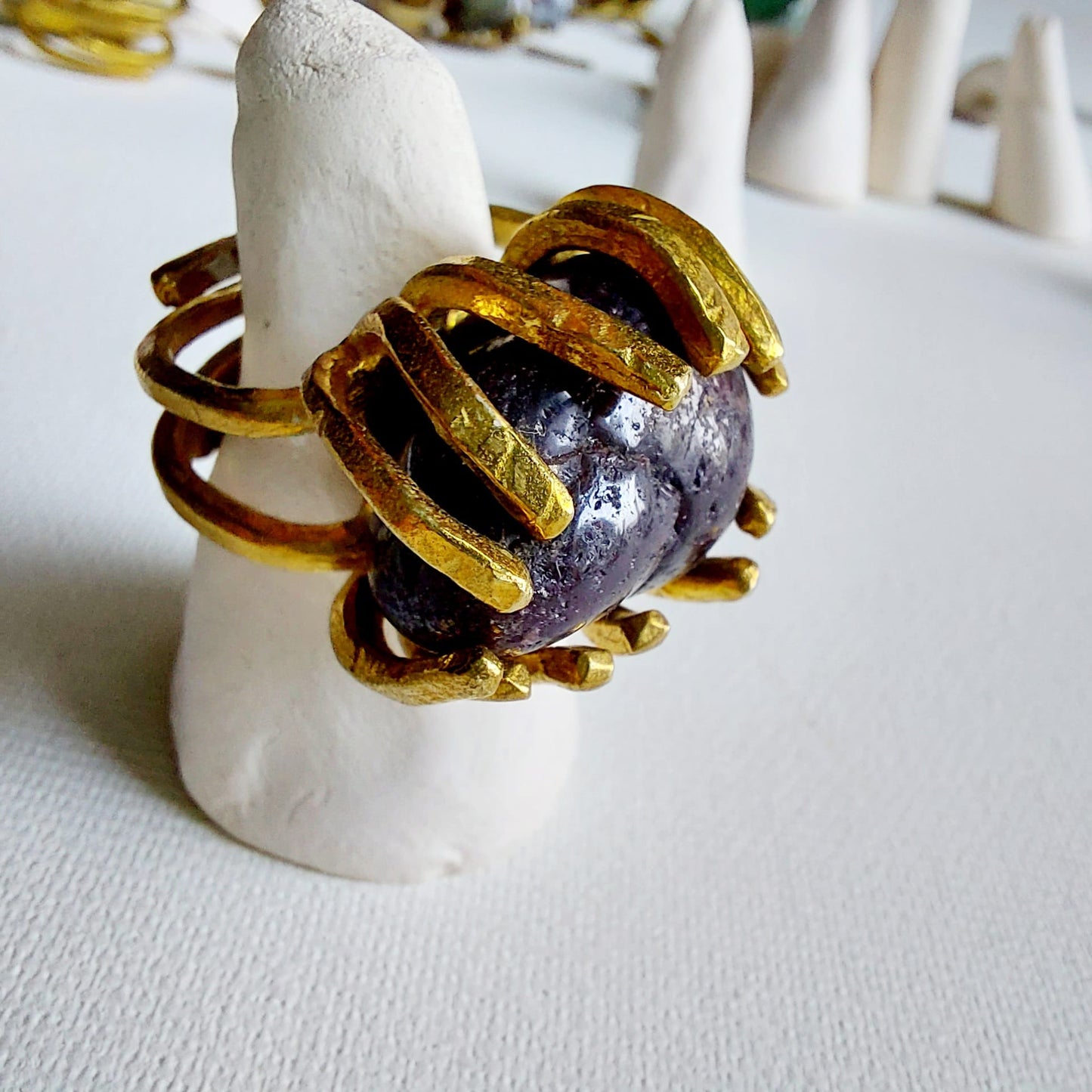 Granato Anello delle Valkyrie in Ottone