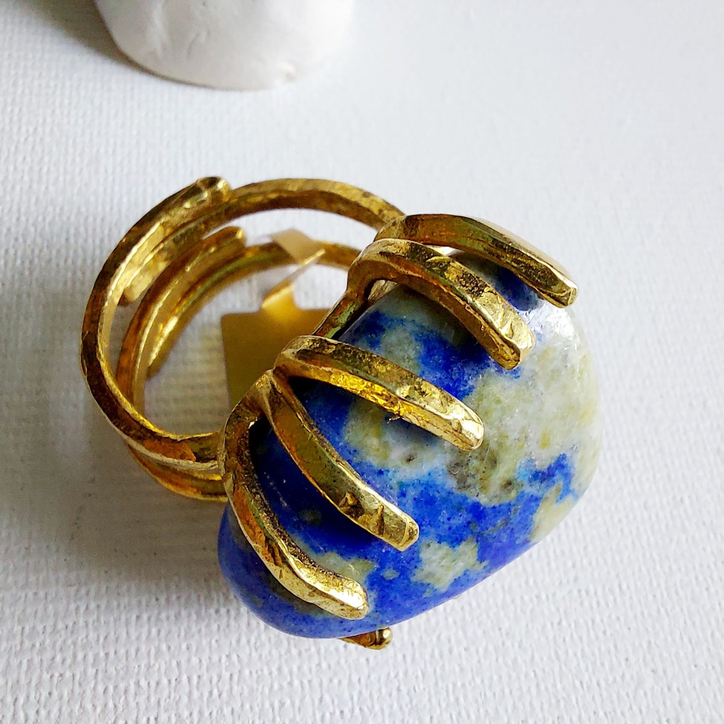 Lapislazzuli Anello delle Valkyrie in Ottone