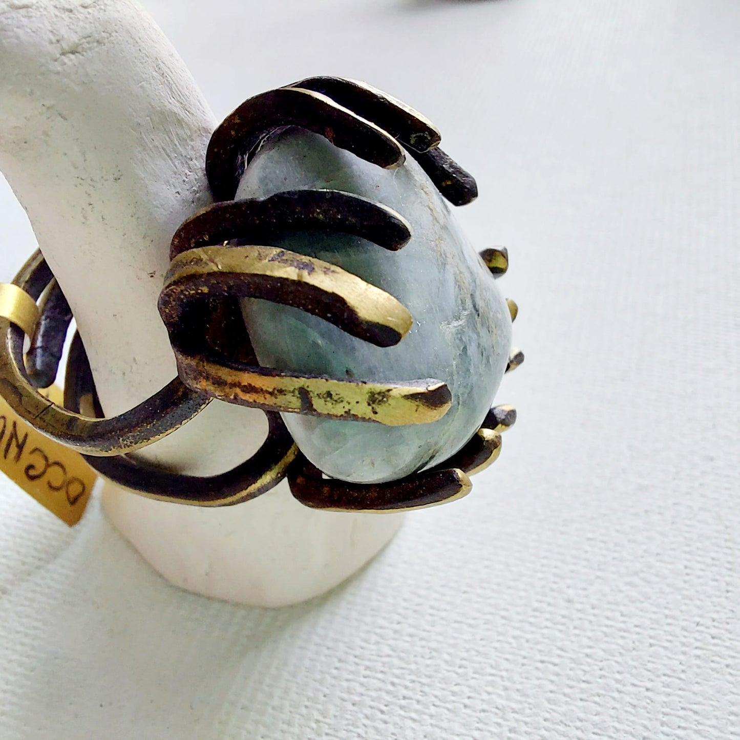 Occhio di Gatto Anello delle Valkyrie in Ottone