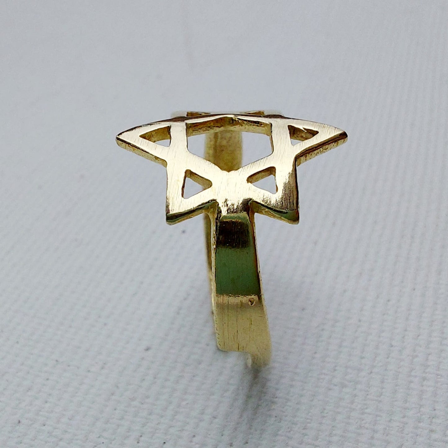 Sigillo di Salomone Stella di David Anello in Ottone