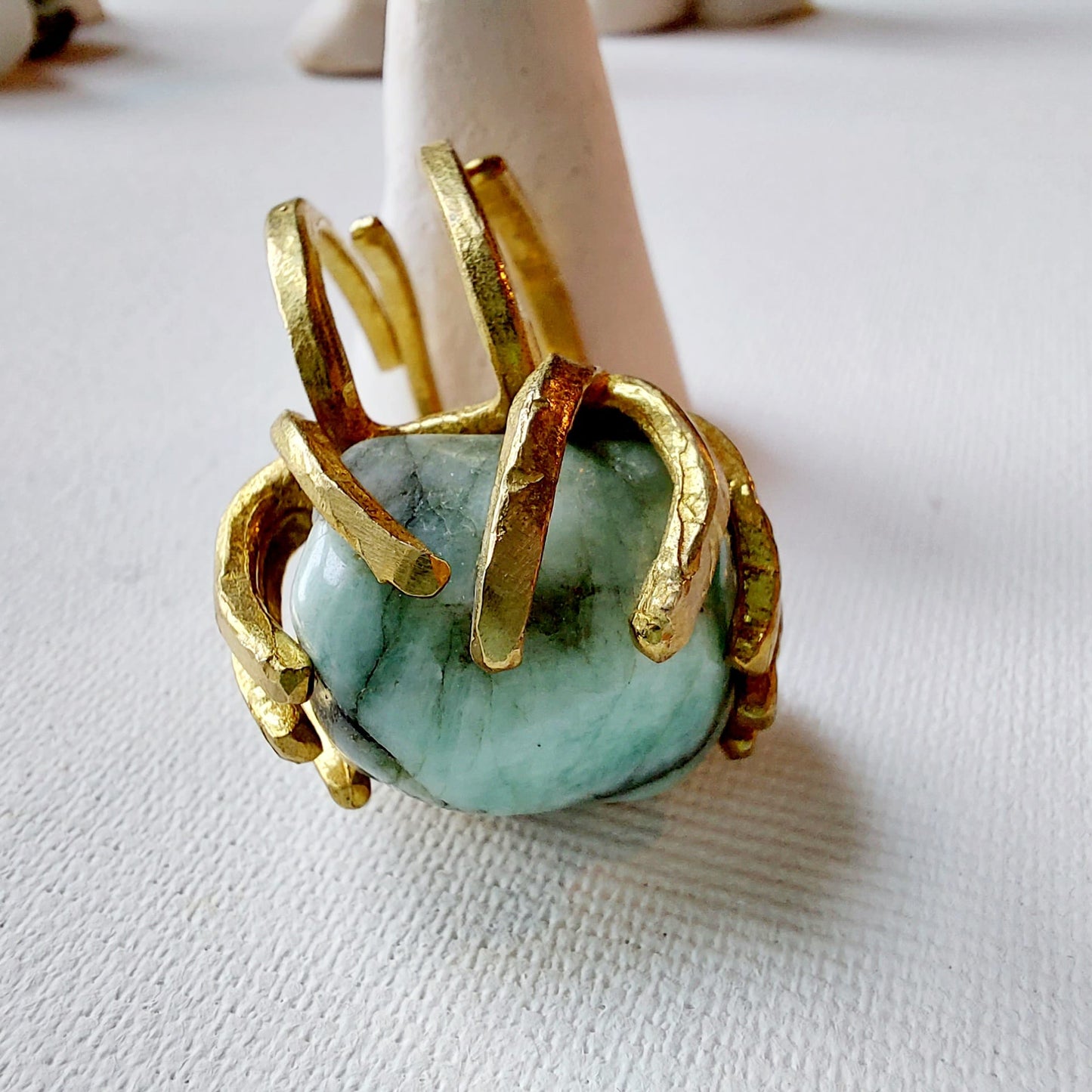 Smeraldo Anello delle Valkyrie in Ottone