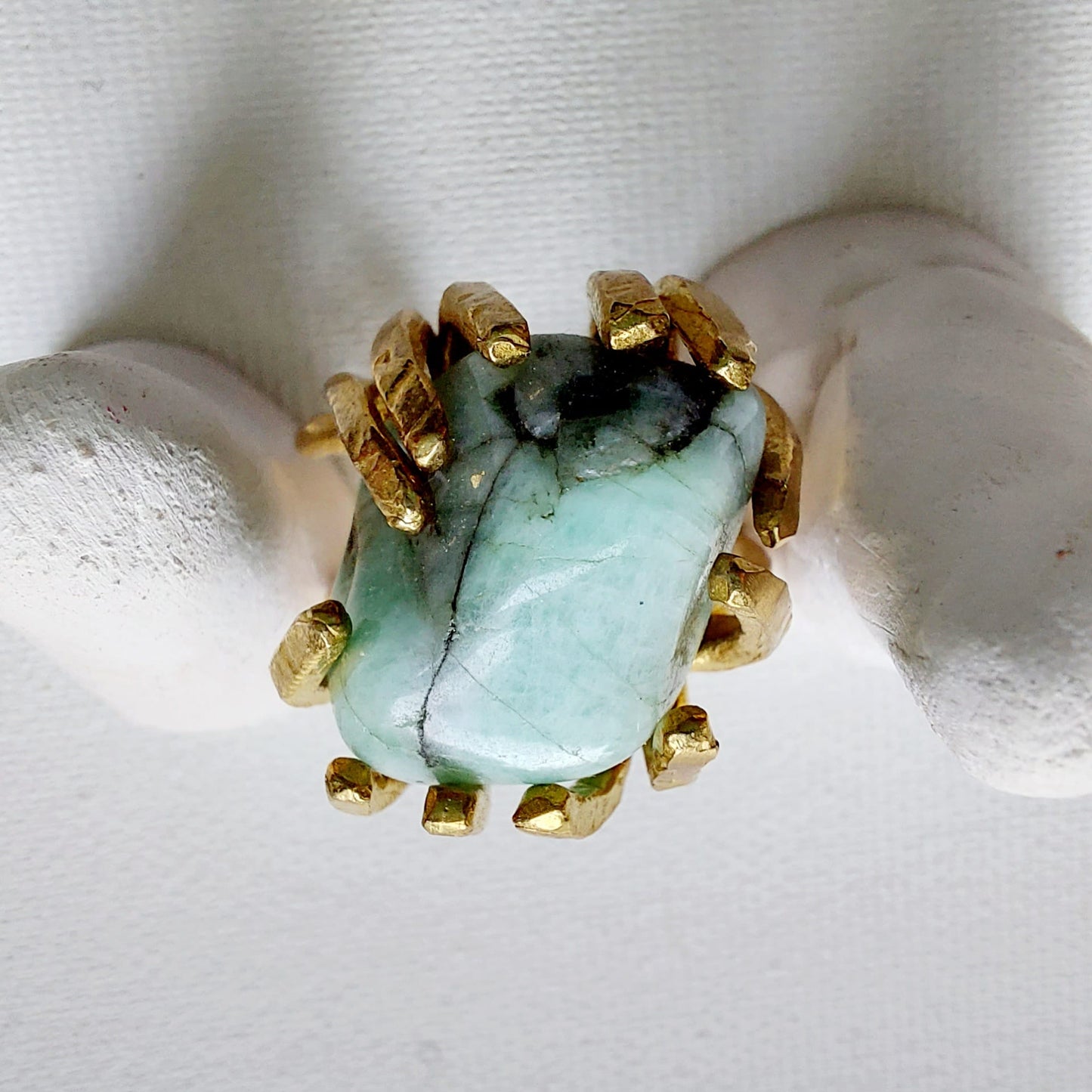 Smeraldo Anello delle Valkyrie in Ottone