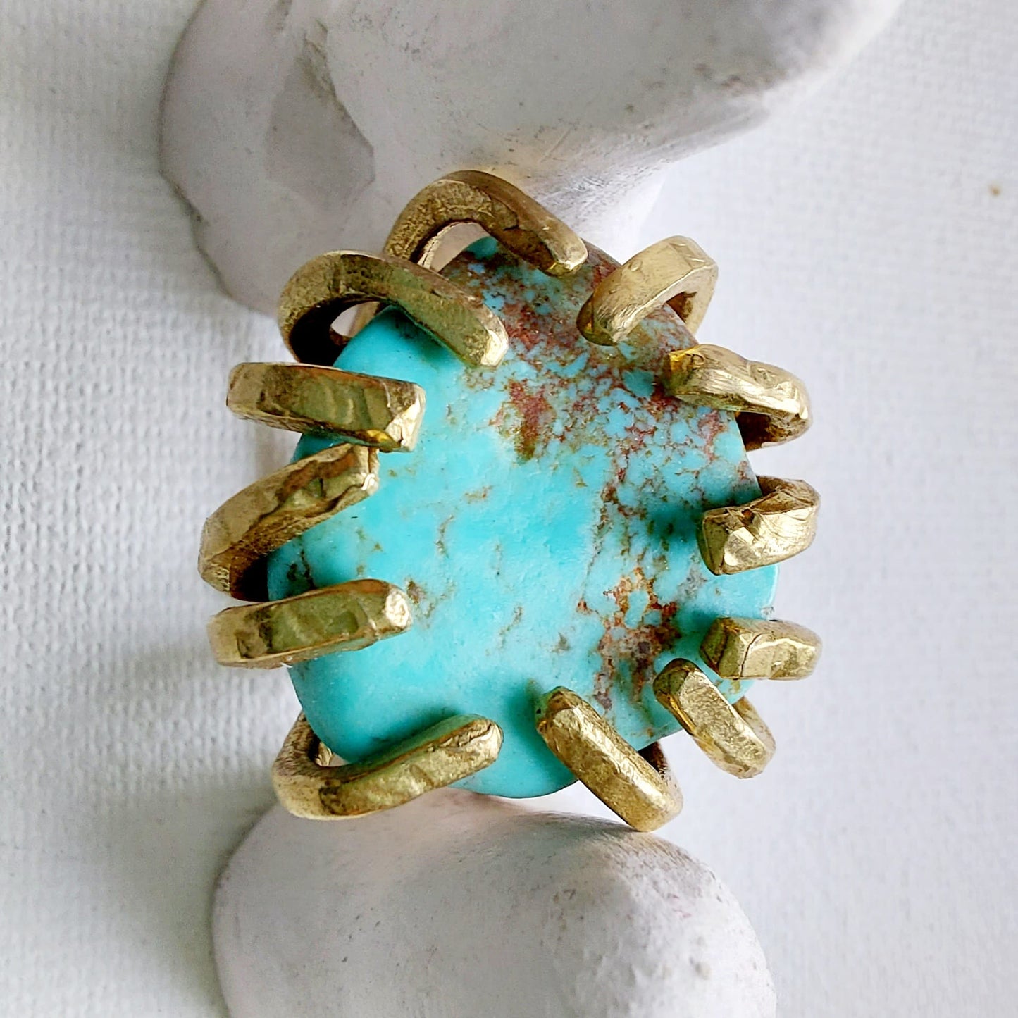 Turchese Anello delle Valkyrie in Ottone