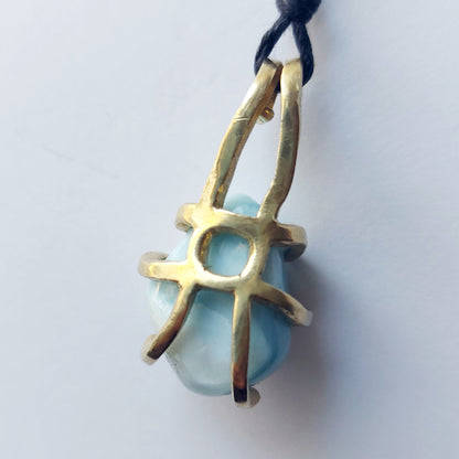 Larimar - ASPEN - Ciondolo Piccolo in Ottone