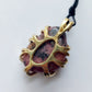 Rodonite - STAR OF BETHLEM - Ciondolo Piccolo in Ottone