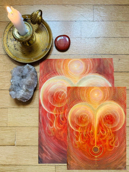 Sigillo dell'Ariete - Stampa d'Arte - Gli Archetipi dello Zodiaco