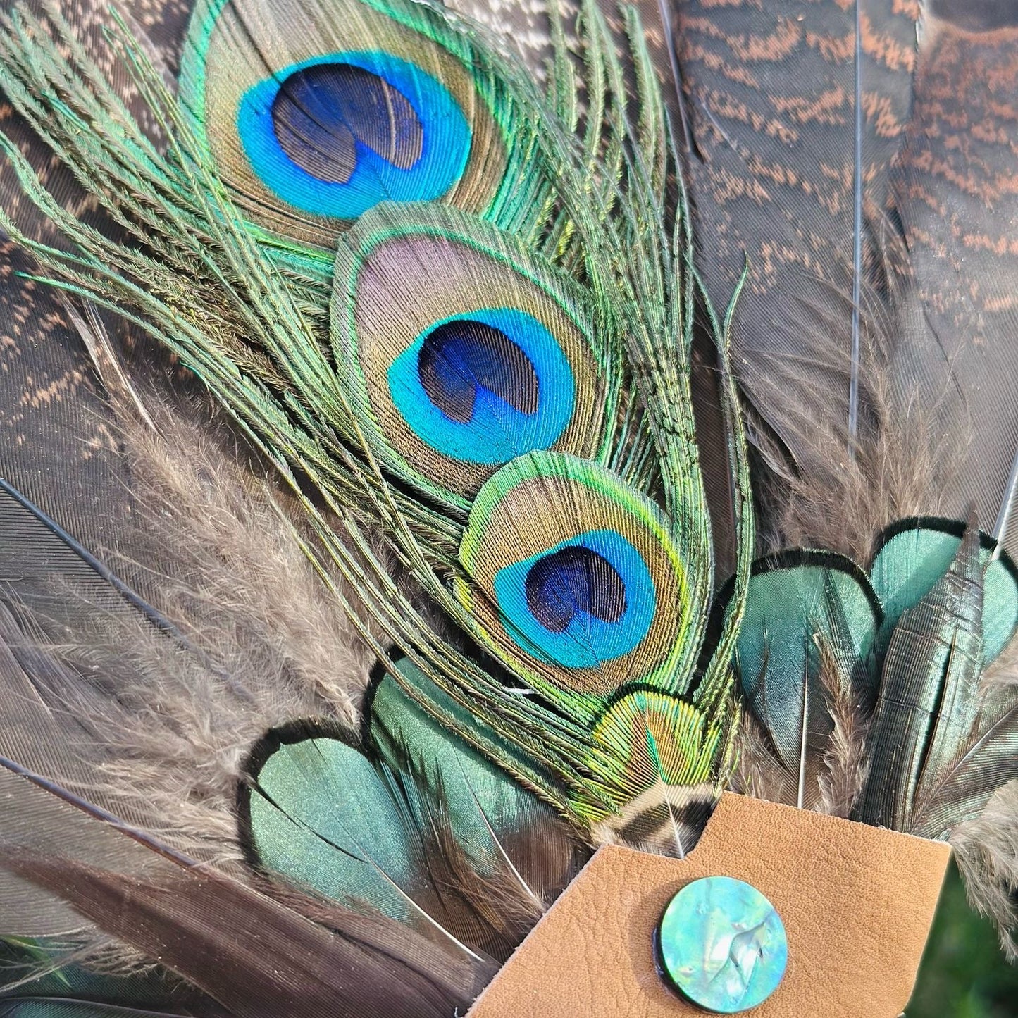 Prayer Fan 4 Chakra - Ventaglio Sciamanico con Avventurina