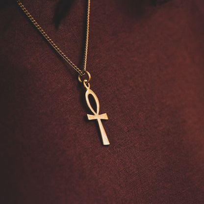 Ankh Chiave della Vita Egizia piccola Ciondolo in Ottone