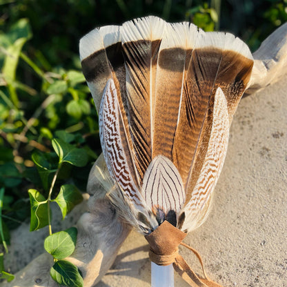 Selenite Prayer Fan - Feminine Energy Sky