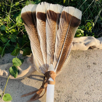Selenite Prayer Fan - Feminine Energy Sky