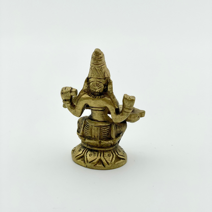 Statua Dea Saraswati in Ottone