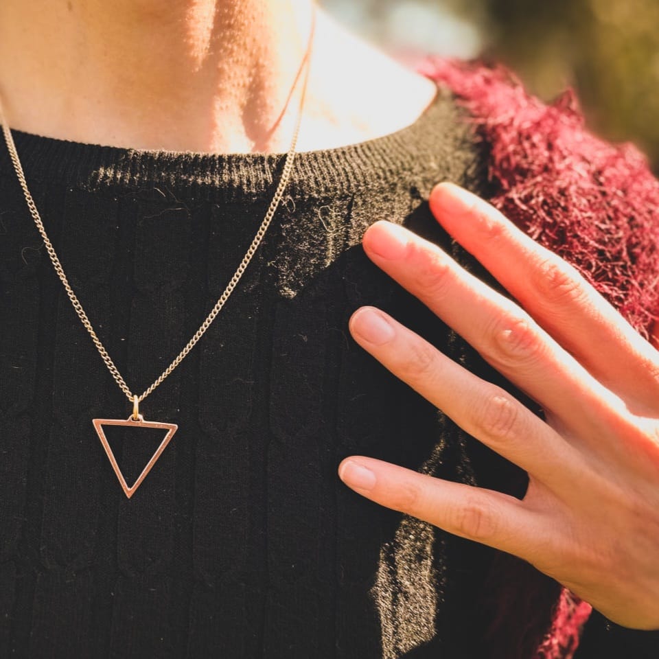 Kali Triangolo Ciondolo in Ottone