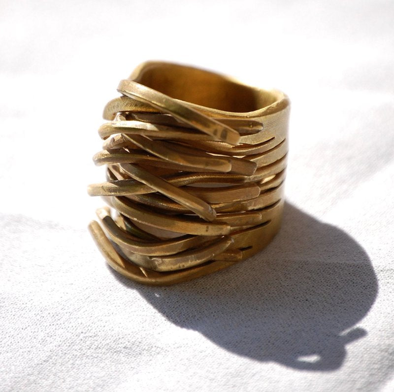 Persefone Anello in Ottone Etico