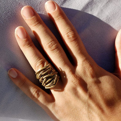 Persefone Anello in Ottone Etico