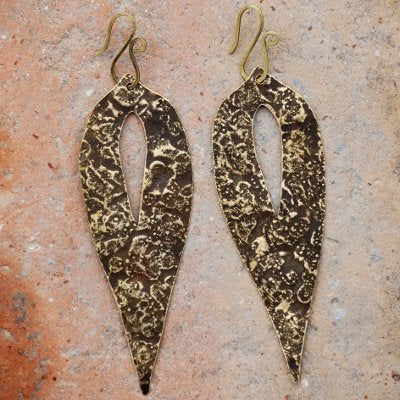 Rauni Orecchini in Ottone Etico