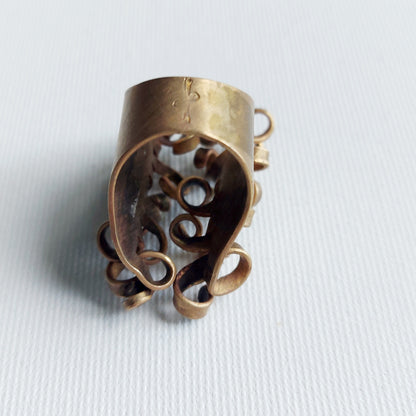 Meduse Anello in Ottone Etico