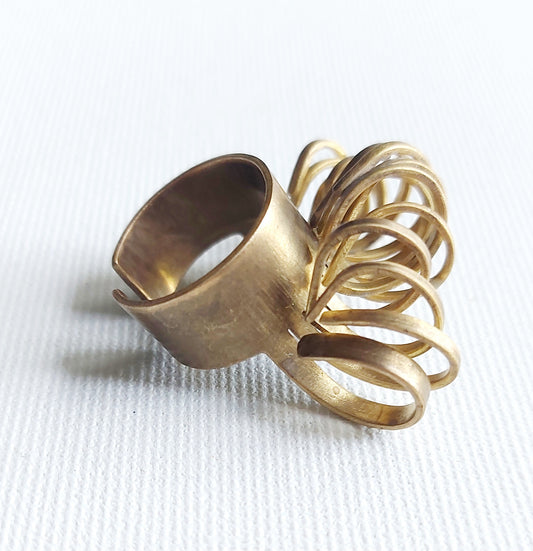 Woglinde Anello in Ottone Etico