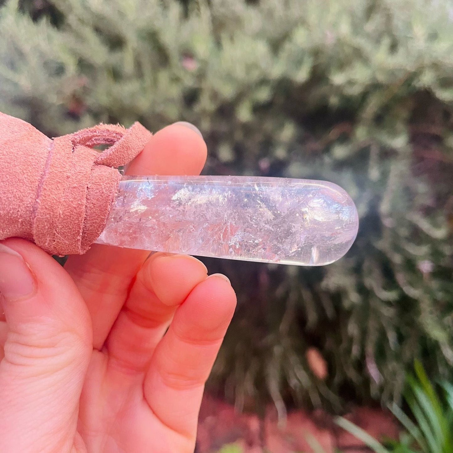 Shamanic Prayer Fan - Ventaglio Sciamanico con Quarzo Ialino e Selenite