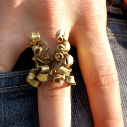 Meduse Anello in Ottone Etico