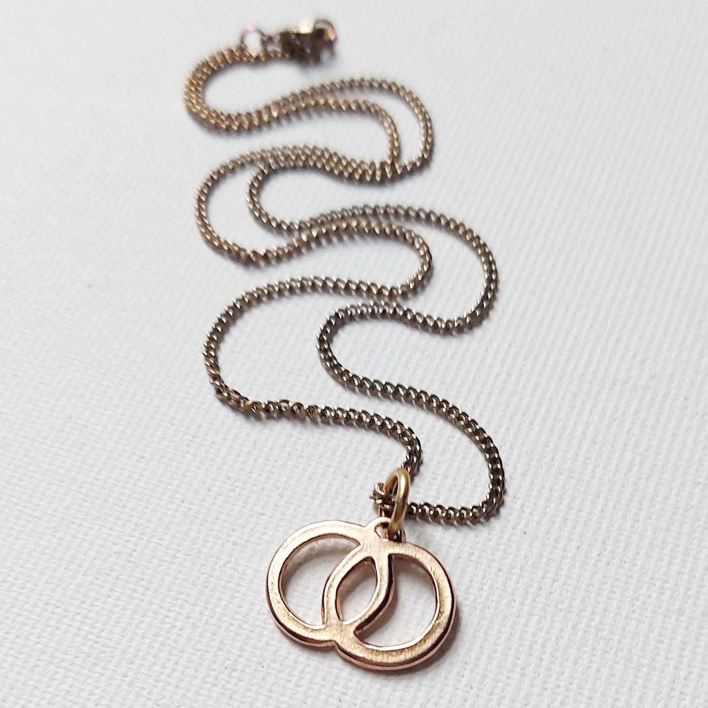 Vesica Piscis di Inanna Ciondolo in Ottone