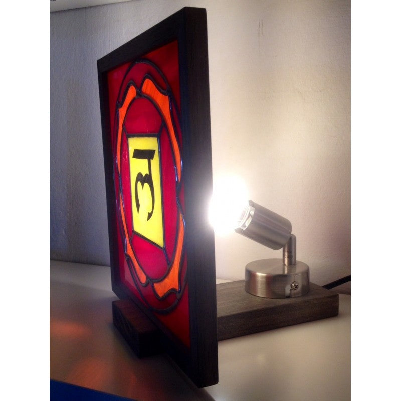 Lampada dei Chakra in Vetro