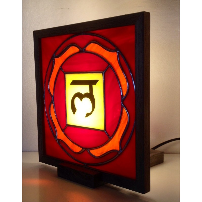 Lampada dei Chakra in Vetro