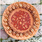 Piatto Oracolo delle Rune e Set 24 Rune Terracotta Futhark Germanico per Divinazione