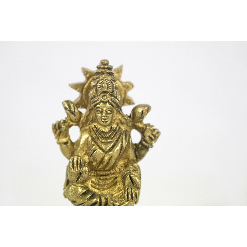 Statua Dea Lakshmi con Fiore di Loto