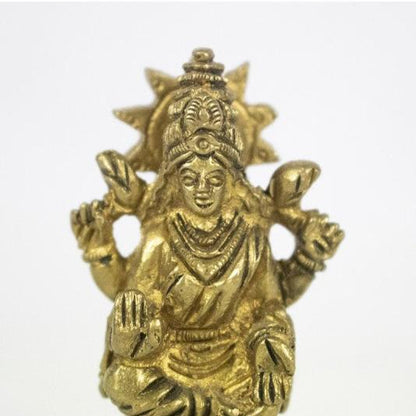 Statua Dea Lakshmi con Fiore di Loto