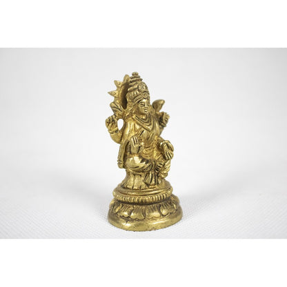 Statua Dea Lakshmi con Fiore di Loto