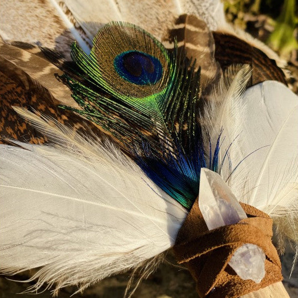 Ventaglio Sciamanico con Manico Personalizzato